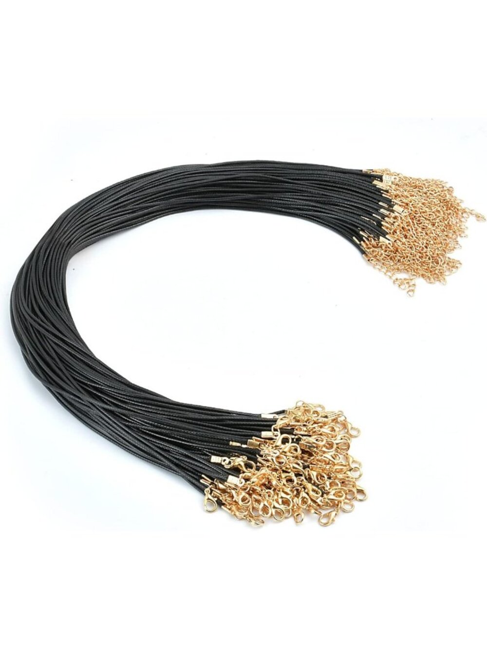 Waxed Leather Necklace Cord, Braided Rope Jewelry, 2mm Bulk Chains for Pendants